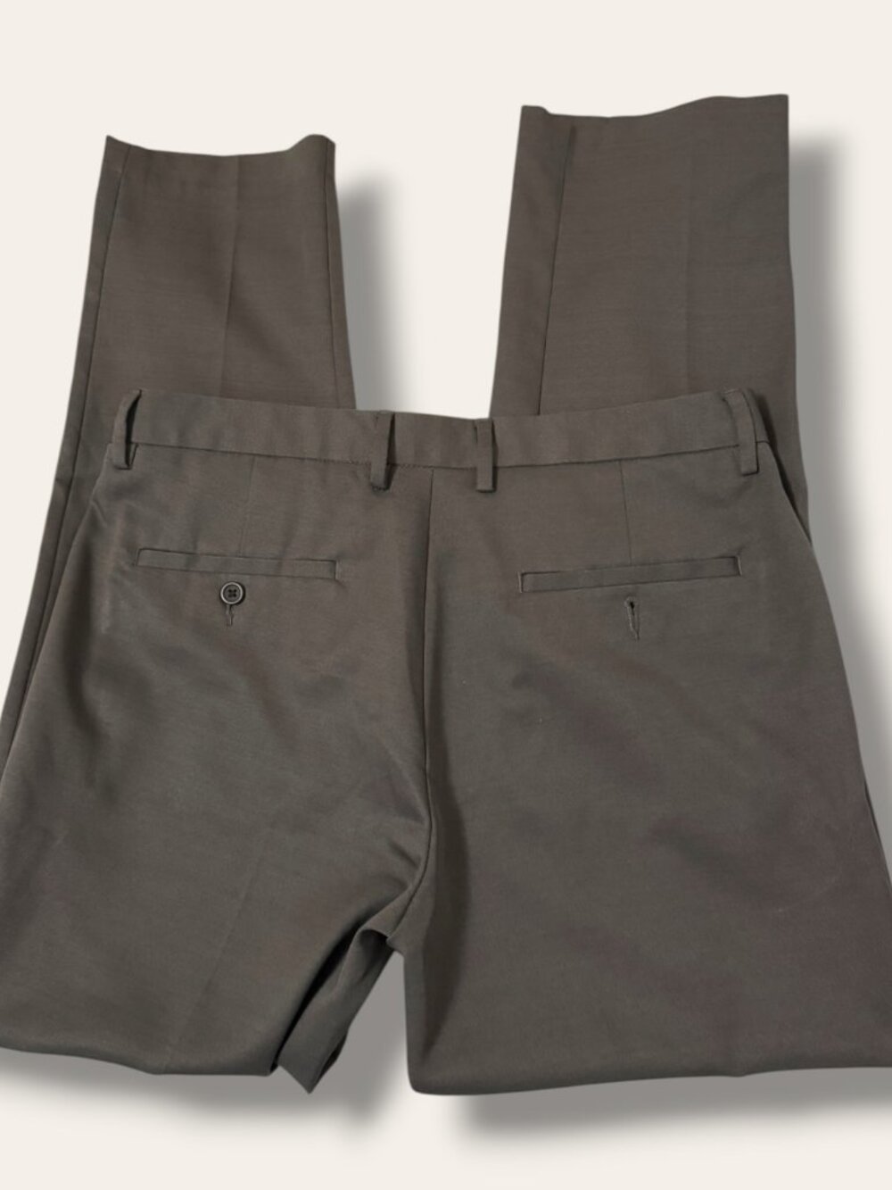 Kenneth Cole Reaction Pants Mens 34 X 30 Gray Dress Flat Front Slacks Workwear